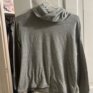athleta girl turtle neck - hethered grey